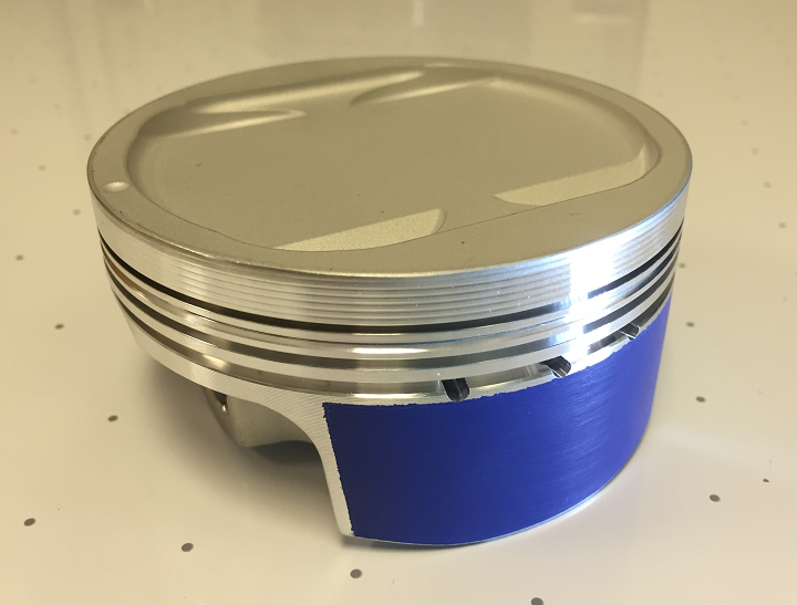 Enlarge Piston with Low Friction Side Skirt Coating and Ceramic Crown